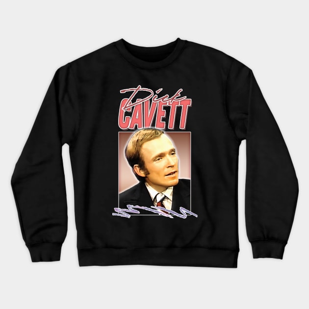 Retro Dick Cavett / Aesthetic Fan Art Design Crewneck Sweatshirt by DankFutura